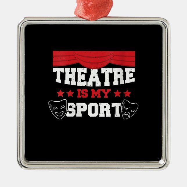 Das Niedliche Schauspieltheater für Frauen ist mei Ornament Aus Metall (Vorne)