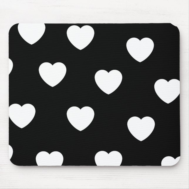 Das Niedliche Valentin des Minimalistischen Schwar Mousepad (Vorne)