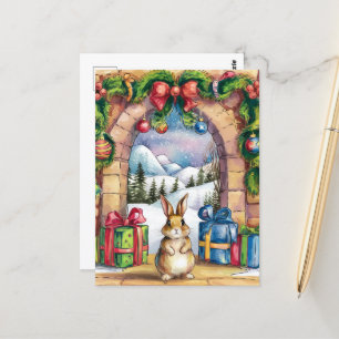Das Niedliche Weihnachtsfest Postkarte