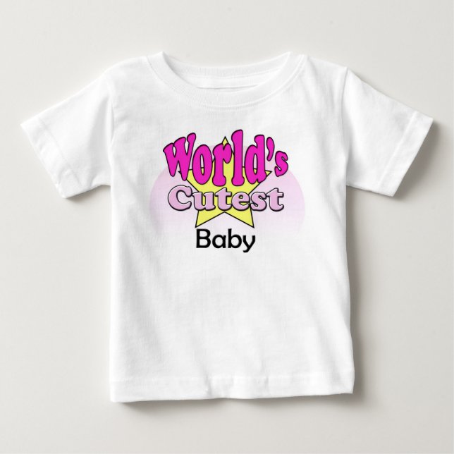 Das Niedlichste Baby der Welt T-shirt (Vorderseite)