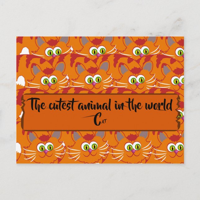 Das Niedlichste Tier der Welt Postkarte (Vorderseite)