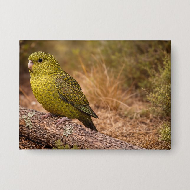 Das Night Parakeet Abzeichen groß Button (Vorderseite)