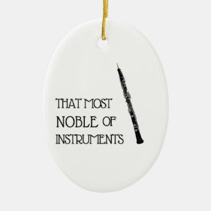 Das Noble der Instrumente - Oboe-Ornament Keramik Ornament