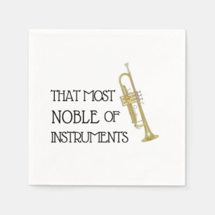 Das Noble der Instrumente - Trumpet Napkins Serviette