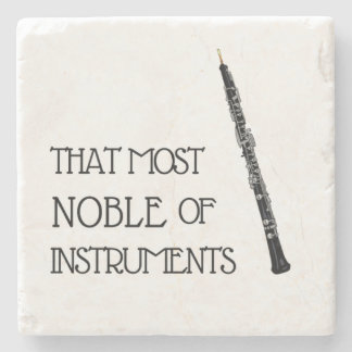 Das Noble der meisten Instrumente - Oboe-Untersetz Steinuntersetzer