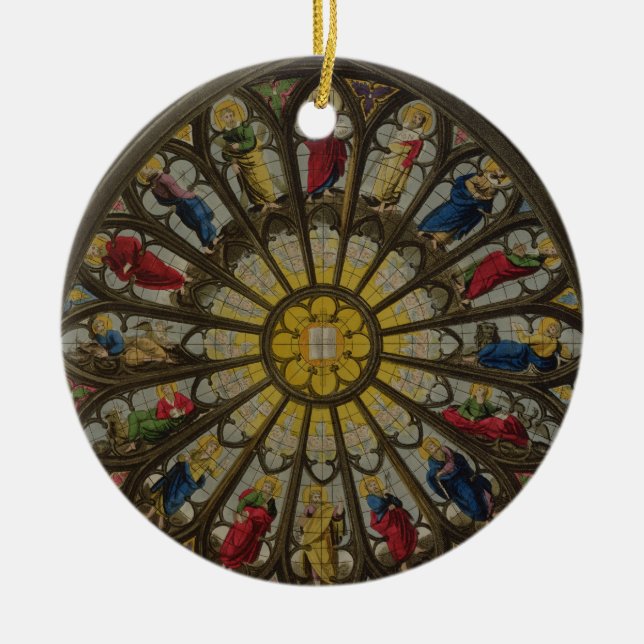 Das Nordfenster, Platte D von 'Westminster Abbey Keramik Ornament (Vorne)