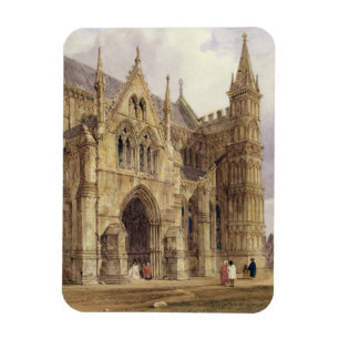Das Nordwestportal von Salisbury-Kathedrale, 1832 Magnet
