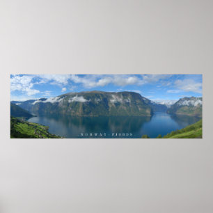 Das norwegische Fjordposter Poster