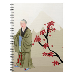 Das Notebook der buddhistischen Monk-Frau Notizblock