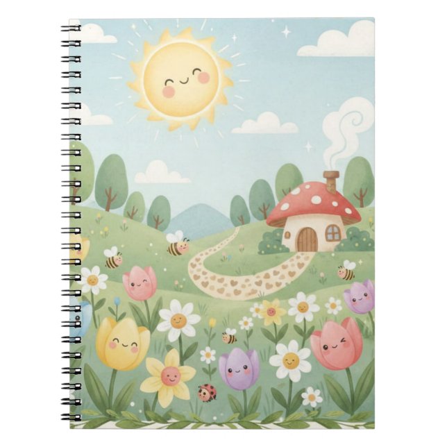 Das Notizbuch "Garten des Glücks" Notizblock (Vorderseite)