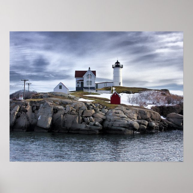 Das "Nubble" Cape Neddick Leuchtturm York, Maine Poster (Vorne)