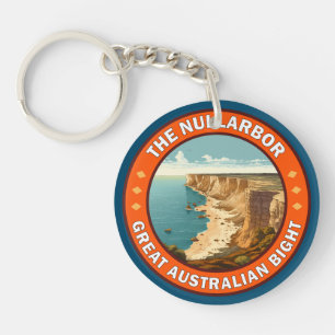 Das Nullarbor-Emblem für das große australische Na Schlüsselanhänger