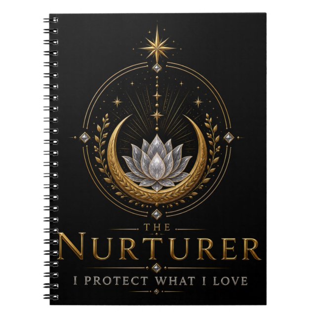 Das Nurturer-Archetyp Selbstentdeckungs-Notizbuch Notizblock (Vorderseite)
