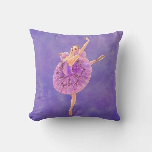 Das Nutcracker Ballet Sugarplum Fairy Throw Kissen (Vorderseite)