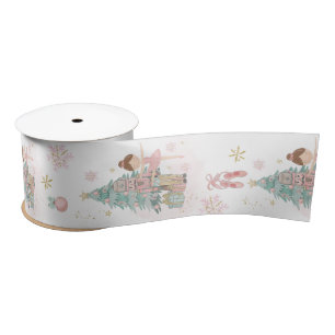 Das Nutcracker Pastel Pink Minze Weihnachtsballett Satinband