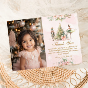 Das Nutcracker Winter Onederland Foto Vielen Dank Einladung