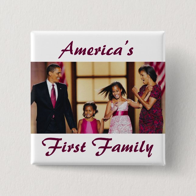 Das Obamas: Amerikas 1. Familie Button (Vorderseite)