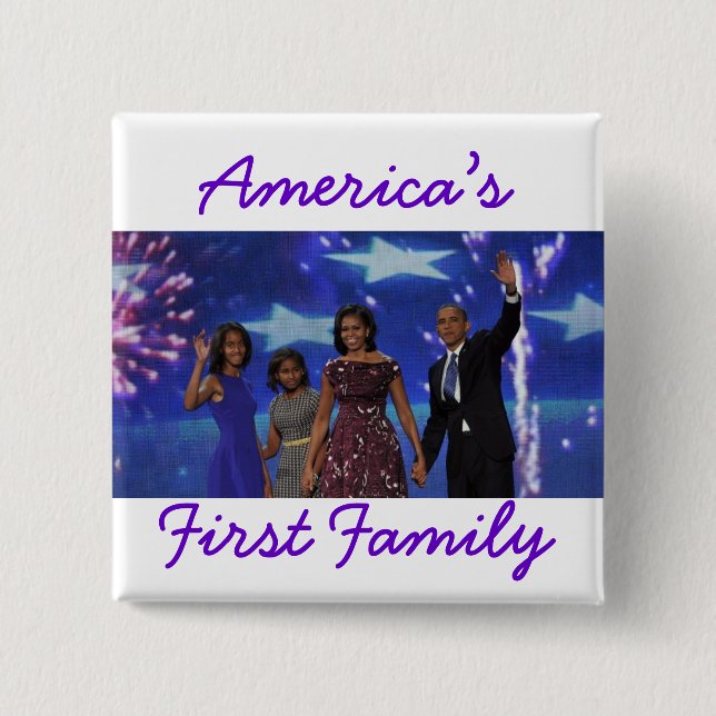 Das Obamas: Amerikas 1. Familie Button (Vorderseite)