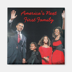 Das Obamas: Amerikas folgender 1. Familien-Magnet Magnet