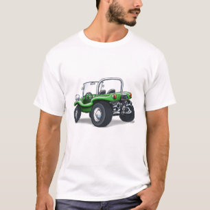 das offene Grün überstieg Strand-Buggy T-Shirt