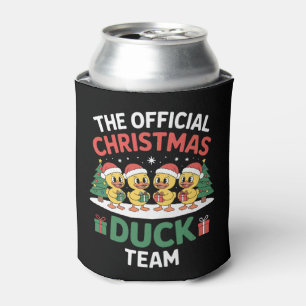 Das Offizielle Weihnachtsenten-Team-Santa-Hut Xmas Dosenkühler