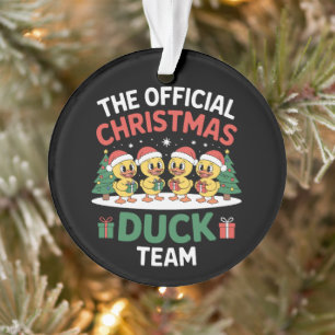 Das Offizielle Weihnachtsenten-Team Weihnachtsmann Ornament