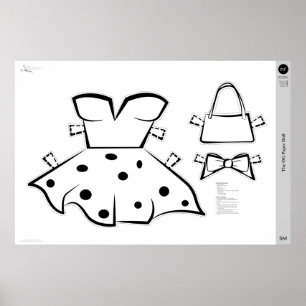 Das OG Paper Doll Kostüm: KLEIN Poster