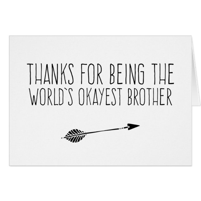 Das Okayest der lustige Welt Bruder (Vorderseite (Horizontal))