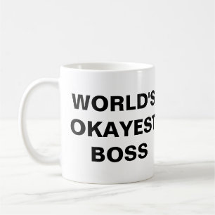 Das Okayest der Welt Chef-Tasse (großer Druck) Kaffeetasse
