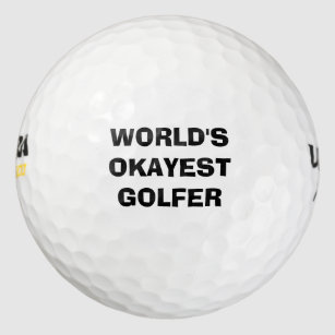 Das Okayest der Welt Golfspieler-Golf-Ball-Set Golfball