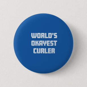 Das Okayest der Welt Lockenwickler Button