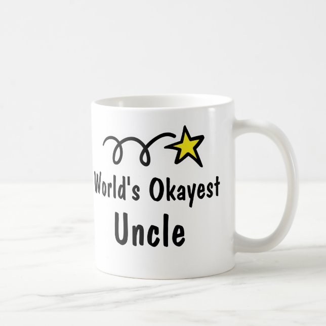 Das Okayest der Welt Onkel Coffee Mug Gift Tasse (Rechts)