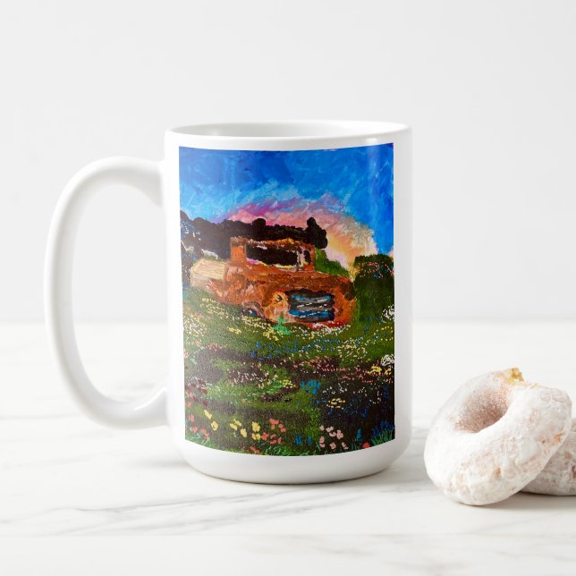 "Das Ol' Pick-up" Kaffeetasse (Mit Donut)