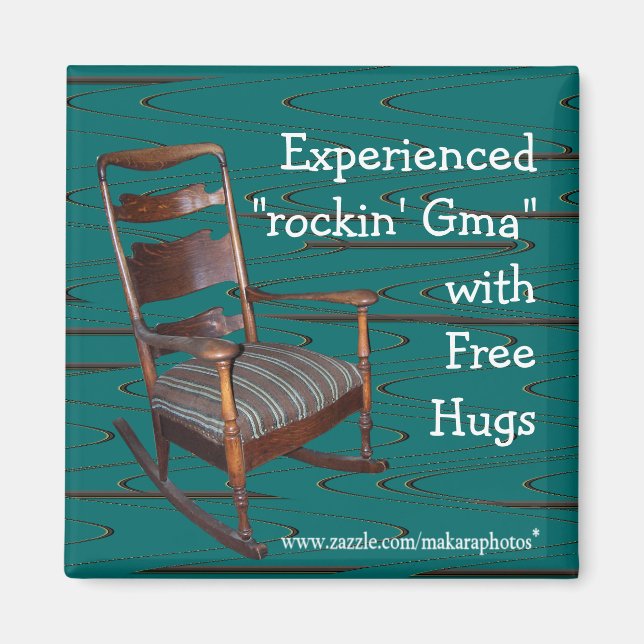 Das Ol Rocker Magnet von Vater passt jede Gelegenh (Vorne)