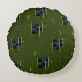 Das Olive Branch Round Cushion Rundes Kissen