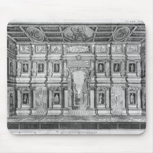 Das olympische Theater in Vicenza Mousepad (Vorne)