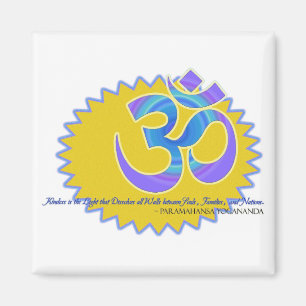 Das Om Om Symbol Paramahansa Yogananda Zitat Magnet