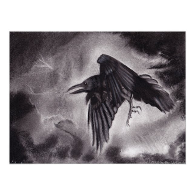 Das Omen Raven Poster (Vorderseite)