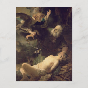 Das Opfer Abrahams, 1635 Postkarte