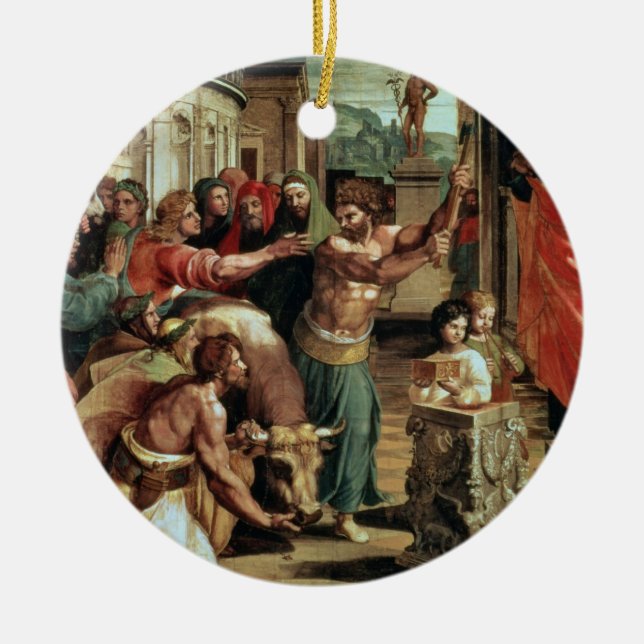 Das Opfer bei Lystra (Cartoon für das Sistine C Keramikornament (Vorne)