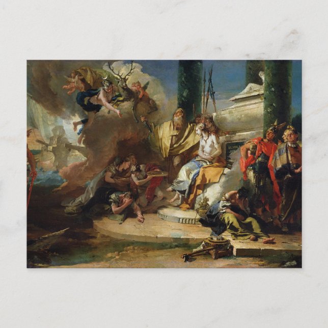 Das Opfer der Iphigenie Postkarte (Vorderseite)