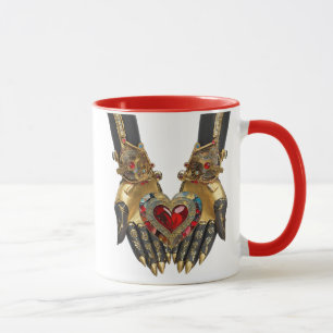 Das Opfer - Herz in Händen Tasse