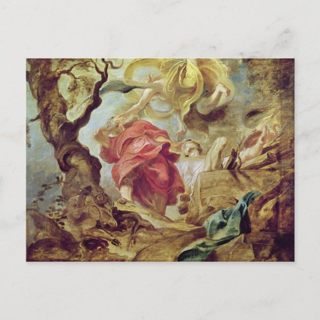 Das Opfer von Isaac Postkarte (Vorderseite)