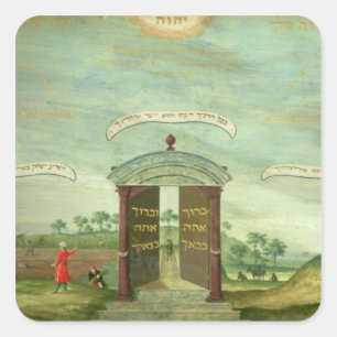 Das Opfer von Isaac Quadratischer Aufkleber