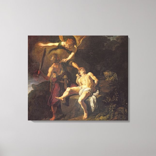 Das Opfer von Isaak, 1616 Leinwanddruck (Vorderseite)
