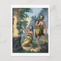 Das Opfer von Kain und Abel, aus einem biblischen 