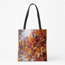 Das orange Blumenmuster-Design