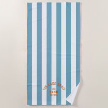 Das Orangefarbene Wappen Blue Nautical Strip