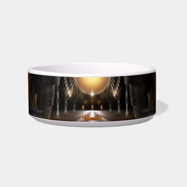 Das Orb des Fraktals Acrellis Art Pet Bowl Napf (Vorderseite)