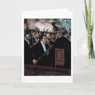 Das Orchester an der Oper, Edgar Degas Karte